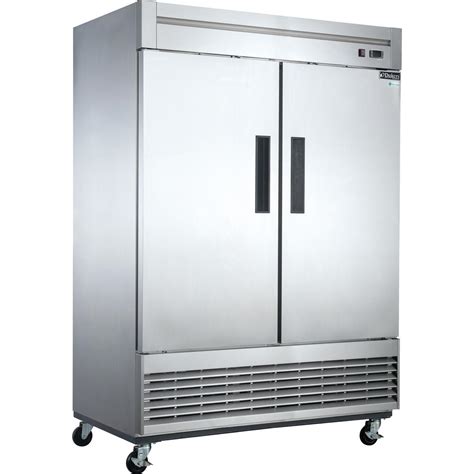 Dukers 407 Cu Ft 2 Door Commercial Upright Freezer In Stainless