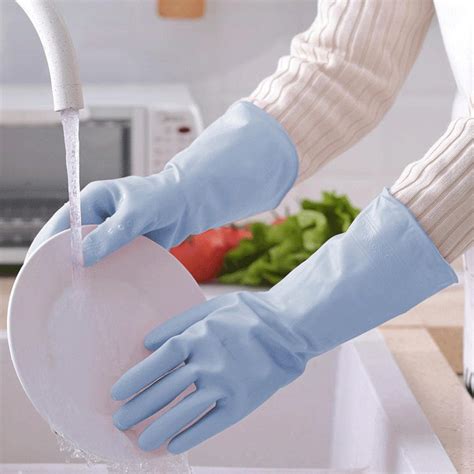 Mwbln Dishwashing Gloves Pair Rubber Gloves Dishwashing Kitchen Washing Vegetables Household