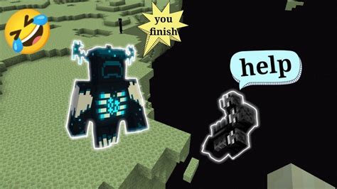 Warden Vs Wither Minecraft Youtube