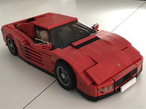 Lego Moc Ferrari Testarossa Coupe Roadster 2 In 1 Instructions By