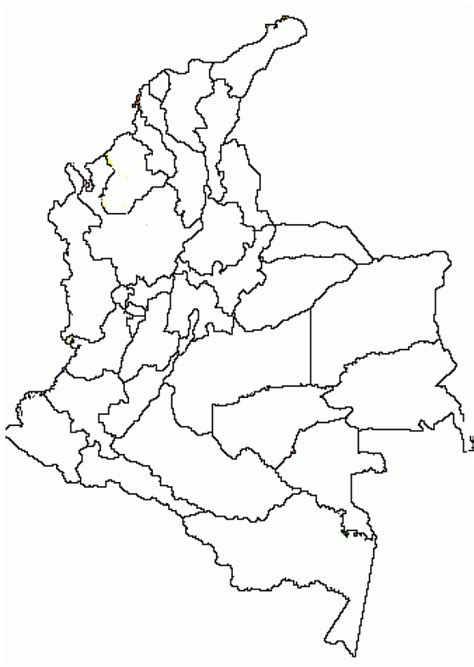 Mapa PolÍtico De Colombia Para Imprimir Y Colorear Colombia Colombia