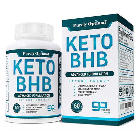 Purely Optimal Premium Keto Bhb Advanced Formulation Ketone Energy 60 Caps Other Vitamins