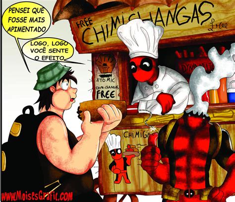 Deadpool Eating Chimichangas By Moisesgrafic On Deviantart