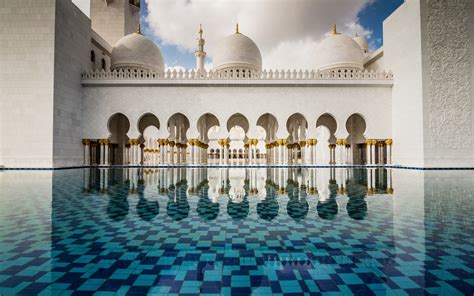 Télécharger Fonds Décran Abu Dhabi La Mosquée Cheikh Zayed Fontaine