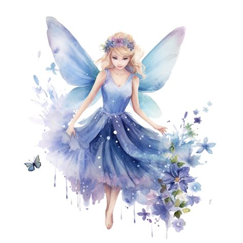 Fairy Watercolor Clipart Ai Generated Fairy Pastel Watercolor Png