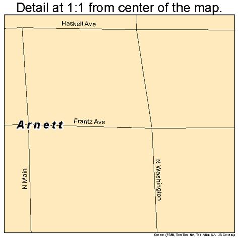 Arnett Oklahoma Street Map 4002800