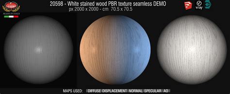 White Stained Wood Texture Seamless 20598