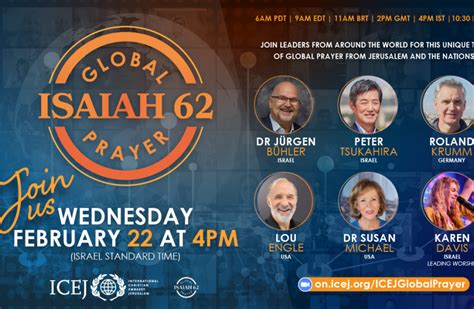 Isaiah 62 Global Prayer Gathering Icej