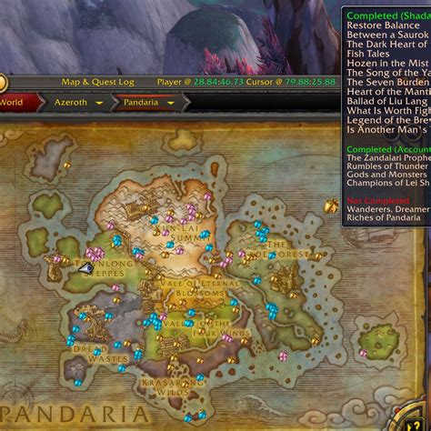 Wow Handynotes Exploration Achievements Pandaria Addon Dragonflight
