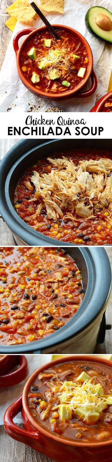 Not only do they help cook for us while we are busy at work or running errands, they also engulf the home with a wonderful aroma. Crock-Pot Chicken Enchilada Soup | Food recipes, Food ...