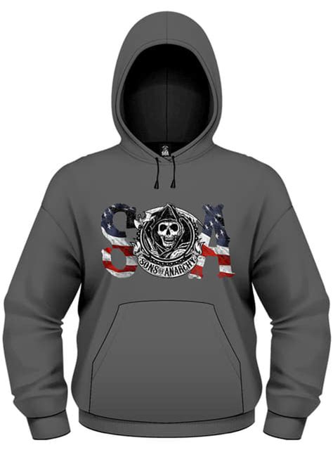 Sons Of Anarchy Flag Sweatshirt Official For Fans Funidelia