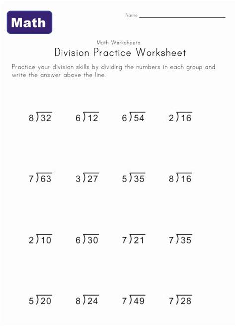 Some long division now that i'm dividing by a whole number you might say wait i still have a decimal over here but that's okay and you're going to see that in a second so let's try to do some long division so we're going to take we're. Simple Division Worksheets | Math division, Math division ...
