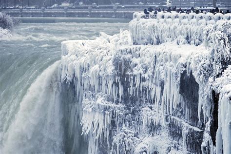 Niagara Falls Is Frozen Over As Icy Weather Grips United