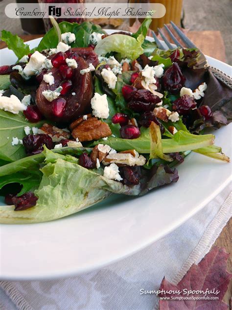 Cranberry Fig Salad With Pomegranate Blue Cheese Crumbles Toasted