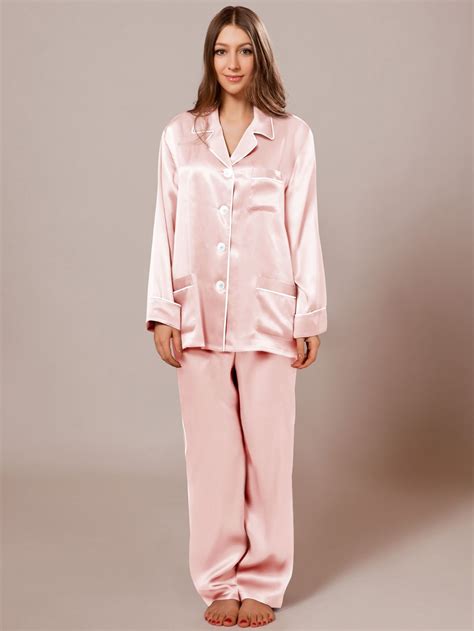 Mulberry Silk Pajama Set For Women 136 Wine Silk Pajama Set Silk