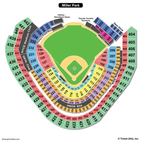 Miller Park Seating Chart Seating Charts And Tickets