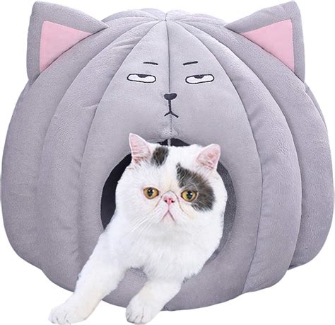 Pjddp Cosy Cat Bed Self Warming 2 In 1 Foldable