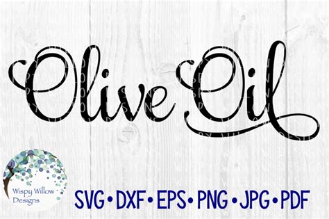 Download Olive Oil Elegant Scroll Label SVG/DXF/EPS/PNG/JPG/PDF By ...