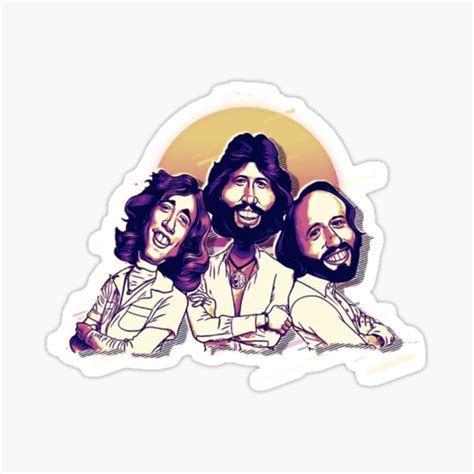 Bee Gees Sticker For Sale By VinylGarage Redbubble