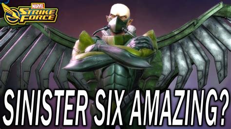 Vulture Makes Sinister Six Work Marvel Strike Force Msf Youtube