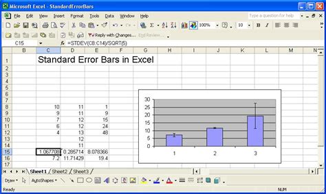 Standard Error Bars In Excel