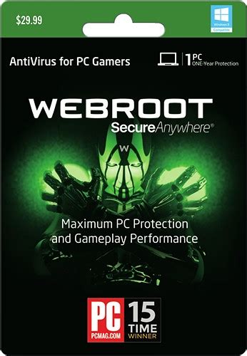 Best Buy Webroot Secureanywhere Antivirus For Pc Gamers 1 User 1