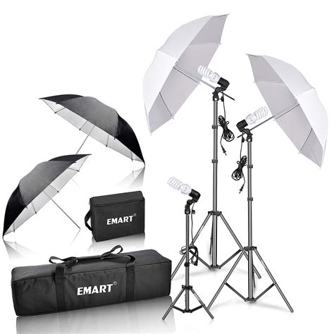 Buy EMART Umbrella Photography Lighting Kit With W CFL K Bulbs Soft Light Continuous