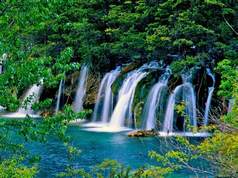 Waterfall Forest Stones Nature 2560x1600 Hd Wallpaper 0438