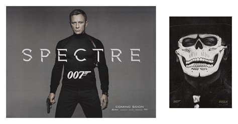 spectre 2015 two posters british advance double sided with british imax james bond film