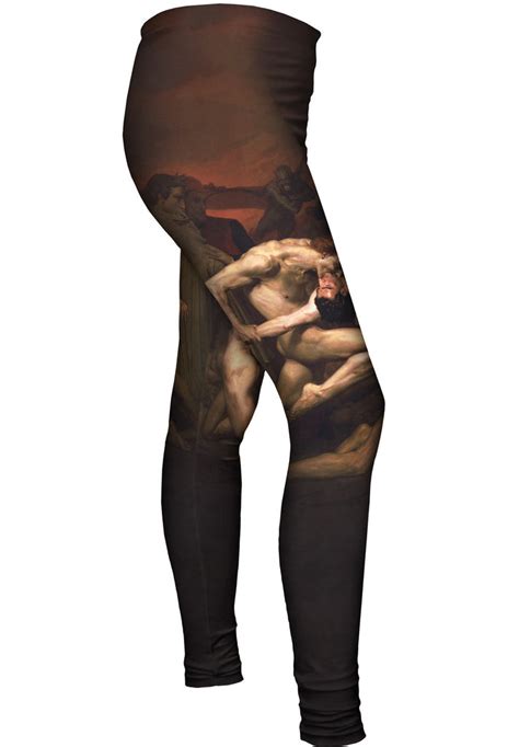 william adolphe bouguereau dante and virgil in hell 1850 womens leggings yizzam