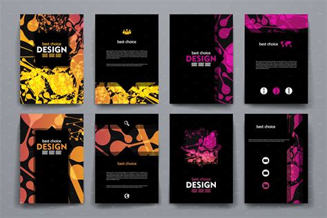 Brochures With Abstract Background By Palau On Creativemarket Creative