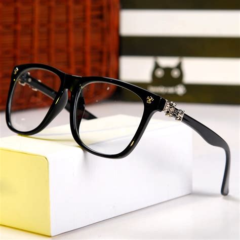 retro new designer eyewear frame glasses clear elegant leg men women optical eyeglasses