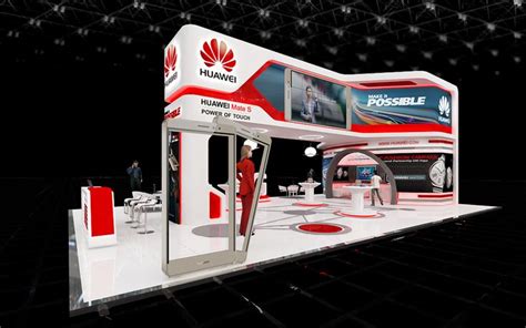 Huawei Ict On Behance Exhibition Booth Design Booth Design