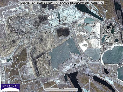 Detail Satellite View Of Oil Sands Development Alberta Flickr