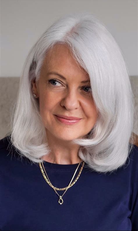 White Hair Over Gray Hair Beauty Natural White Hair Hair Pictures