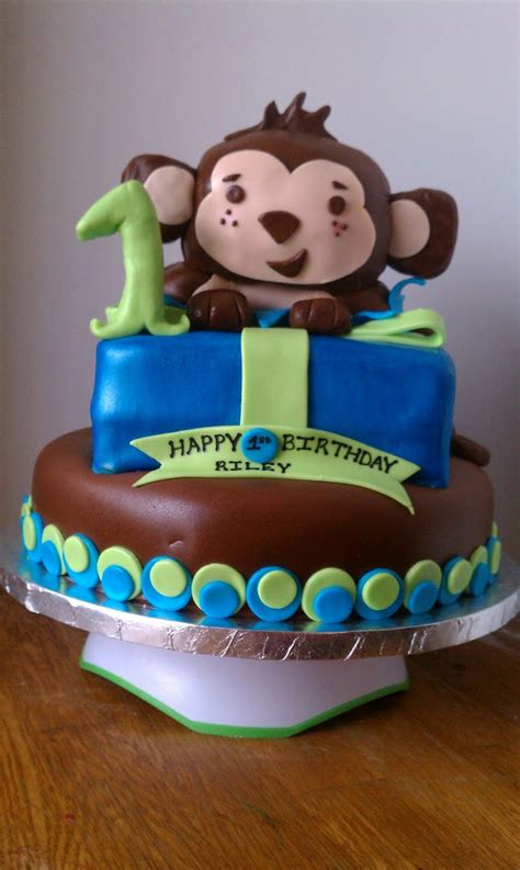 Angel Wing Cakes Monkey Boy 1st Birthday