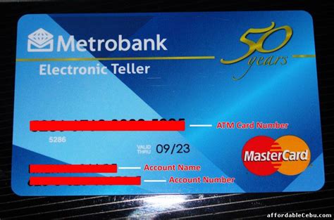Where To Find The Atm Card Number Of Metrobank Banking 28094