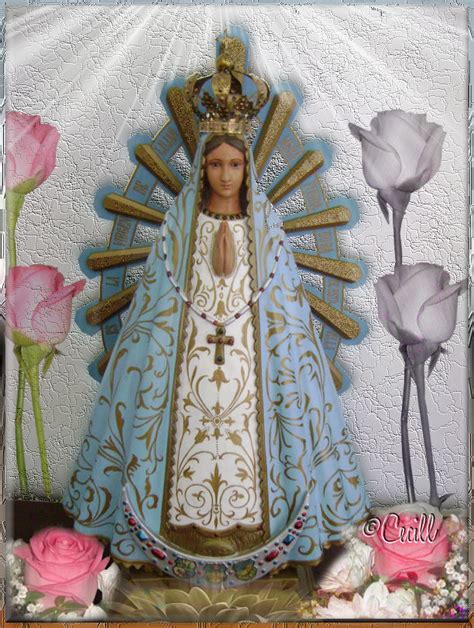 El amigo le envió dos, la que le había sido encargada y otra de la virgen con el niño jesús, la virgen de luján. Vidas Santas: Nuestra Señora de Luján, Advocación Mariana