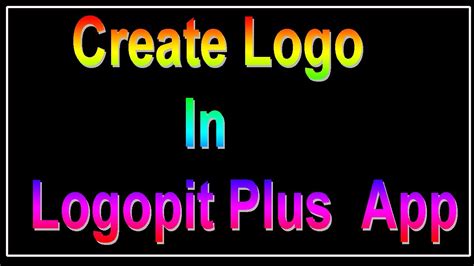 A powerful logo is as. Create Logo in Logopit Plus App - YouTube