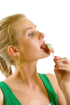 Woman Sucking On A Lolly Pop Free Stock Images Photos Stockfreeimages Com