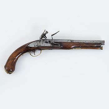 A Swedish Flintlock Pistol Mid 18th Century Barnebys