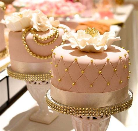 30th birthday ideas for her. Vintage Pink & Gold Pearls Elegant Cakes | Cakes with ...