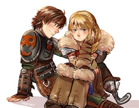 astrid hofferson and hiccup horrendous haddock iii how to train your dragon and 1 more drawn