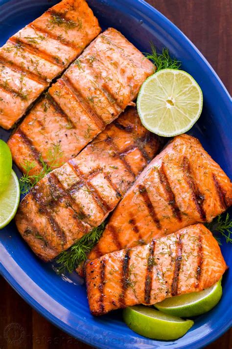 Grilled Salmon With Garlic Lime Butter Video