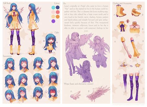 Character Sheet Commission Luna By Kodamacreative On Deviantart