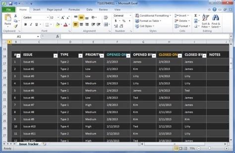 Track Project Issues With Project Issue Tracker Template For Excel