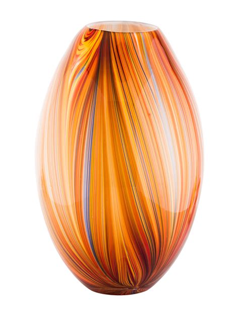 Decorative Vase Orange Handblown Glass Vase Decor And Accessories Vases20199 The Realreal