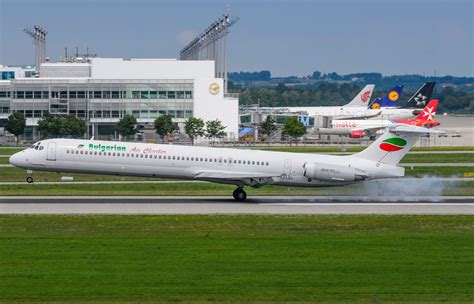 Mcdonnell Douglas Md 80 Bulgarian Air Charter Touch Down Aircraft