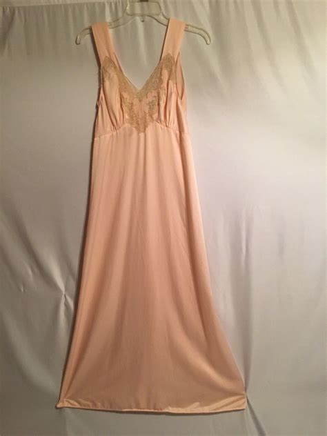 Vintage Mary Barron 1950s Nightgown Rayon Biastrait