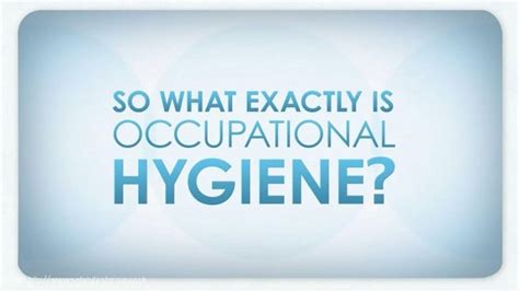 What Is Occupational Hygiene Occupational Health And Safety